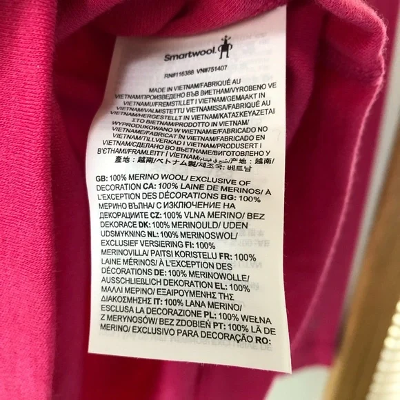 NWOT Smartwool | Women's Classic Thermal Merino Base Layer Crew - Pink | XS - Picture 8 of 9